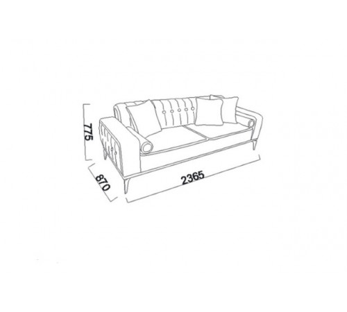 Трехместный диван Лоретто (Loretto) Беллона