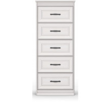 Комод Высокий Неаполь Ясень анкор светлый (патина "серебро")