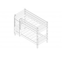 Детская кровать-чердак Соня Вариант-11