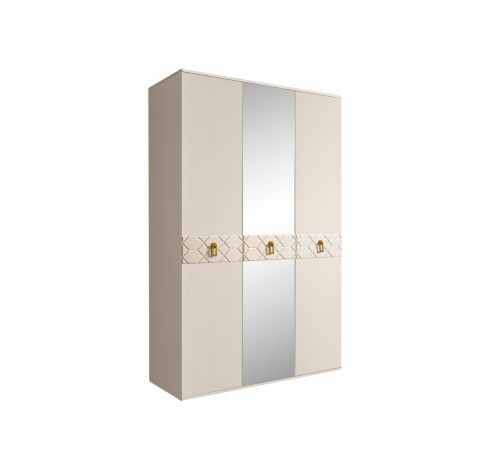 Трехстворчатый шкаф для одежды с зеркалом Богемия Фарфале (Bogemia Farfalle) БМШ1/3 (Fа)