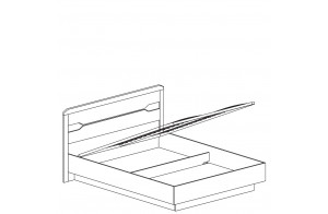 Двуспальная кровать с подъемным механизмом 1600х2000 Ронда 316