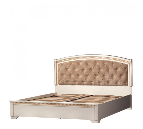 Кровать двуспальная 1600 Парма кремовый белый